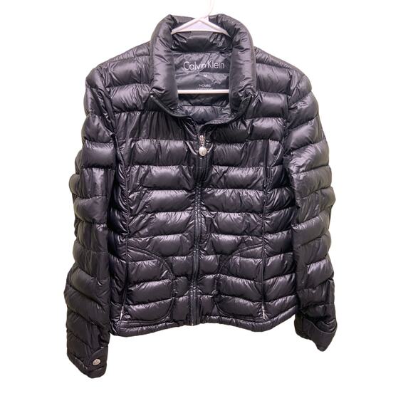 Calvin Klein Packable Lightweight Premium Down Puffer Jacket Zip Up Size M - Picture 1 of 7